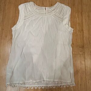 Elegant White Sleeveless Top